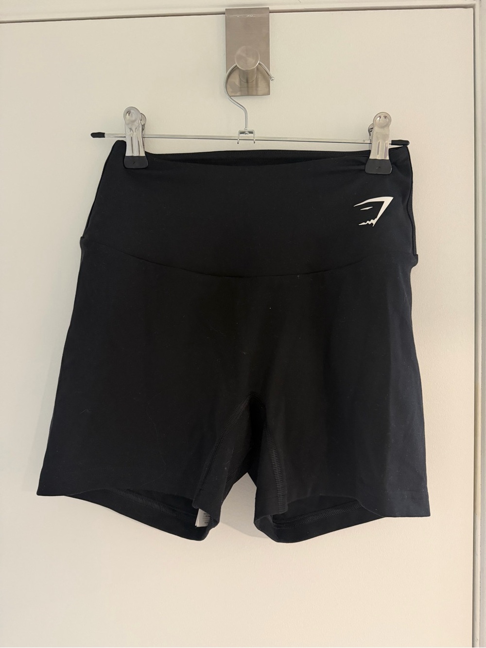 Gymshark Black Sculpting High-Waist Workout Shorts